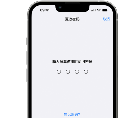 纳雍iPhone屏幕维修分享iPhone屏幕使用时间密码忘记了怎么办 