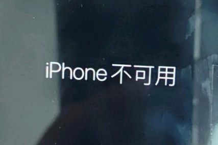 纳雍苹果服务网点分享锁屏界面显示“iPhone 不可用”如何解决 