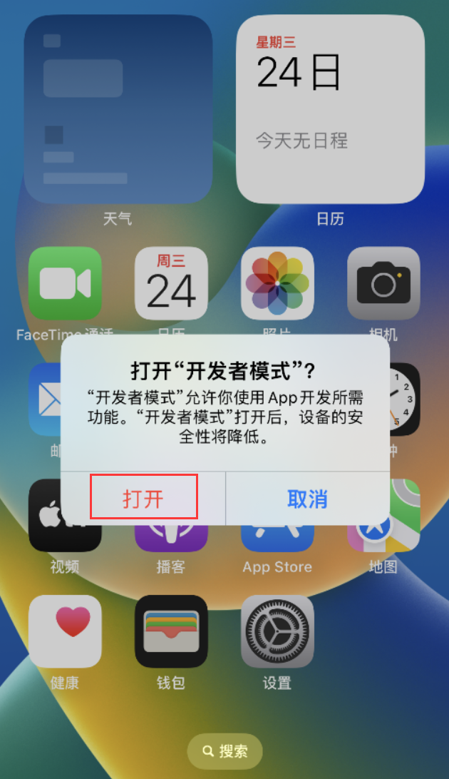纳雍苹果手机维修分享如何打开开发者模式 