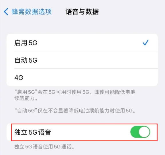 纳雍苹果14维修分享iPhone 14 Pro如何开启VoNR 