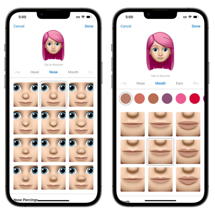 纳雍苹果手机维修分享​iOS 16中的拟我表情有了哪些变化和升级 